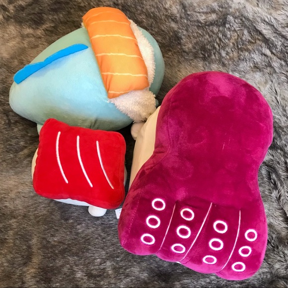 San-X sumikko gurashi TOKAGE and 2 sushi Japanese character kawaii plush toys - Picture 3 of 10